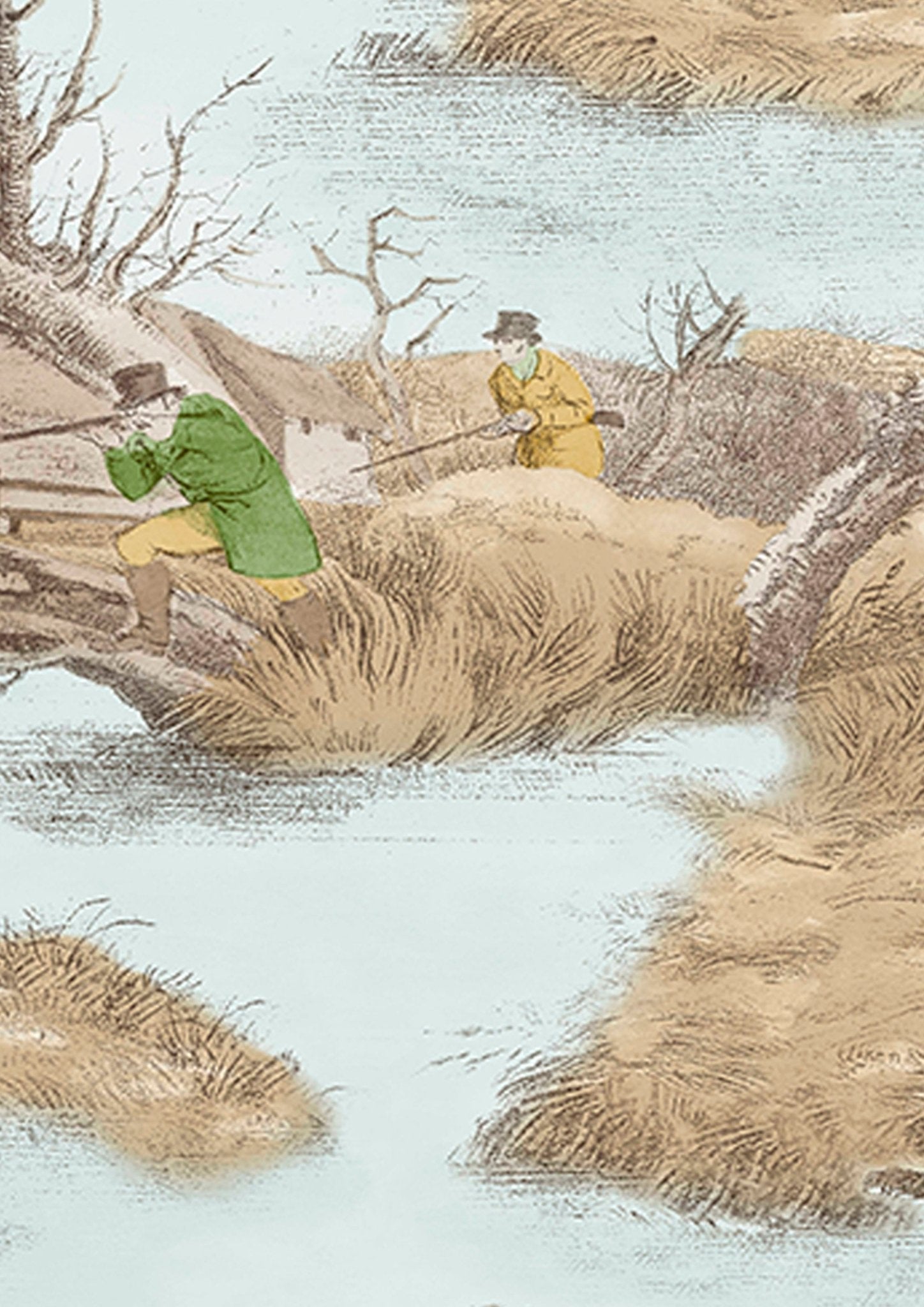 Lewis & Wood - Alken Wildfowlers - Beige - Premier Wallcovering