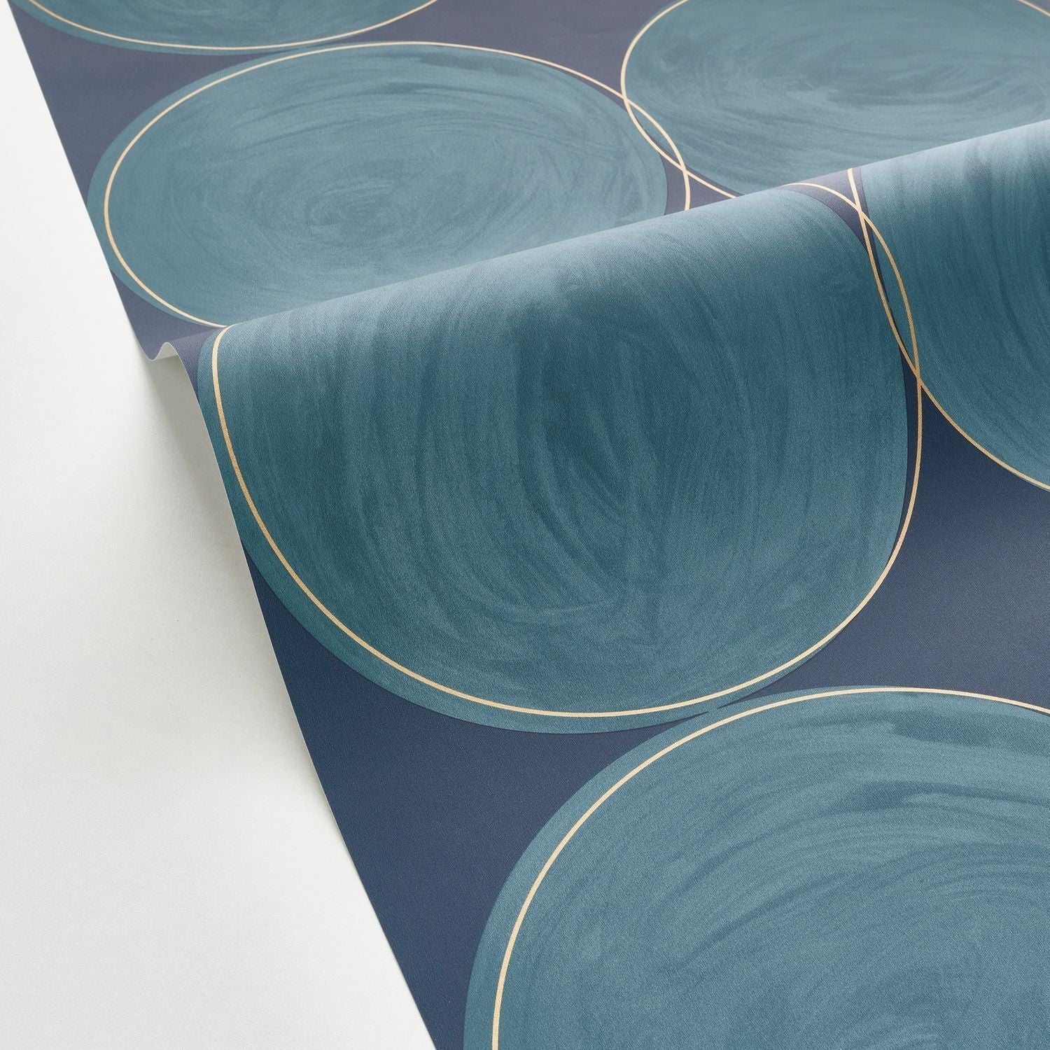 All Around Wallpaper - Bleu Canard - Caselio - 102886126