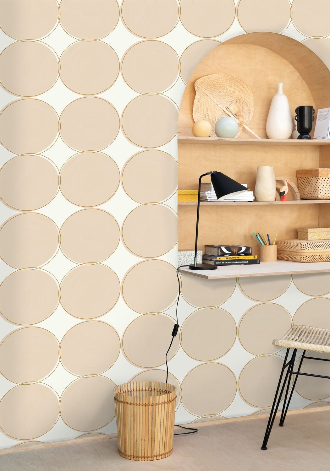 All Around Wallpaper - Beige Blanc - Caselio - 102881022