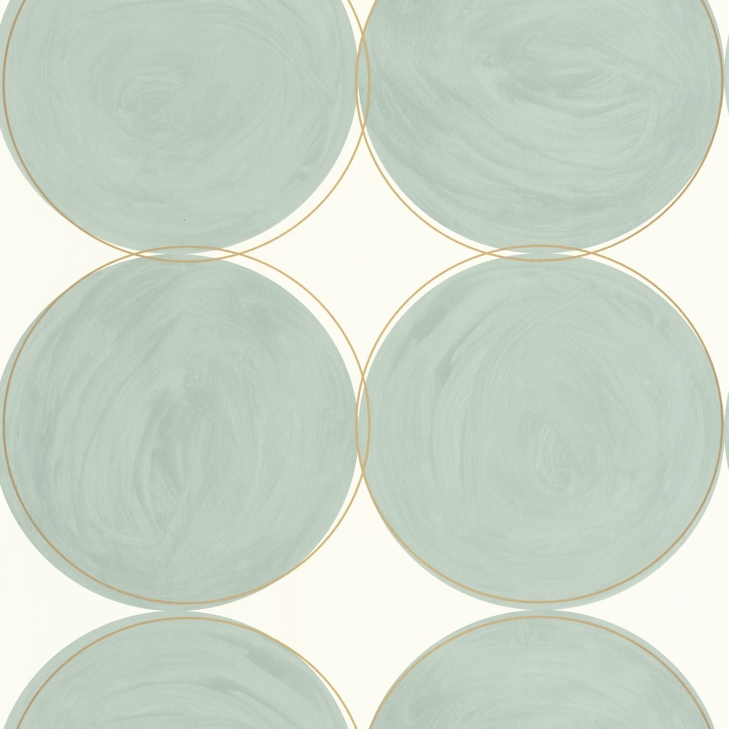 All Around Wallpaper - Bleu Fumee Dore - Caselio - 102886020