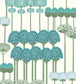 Allium Wallpaper - Teal & Jade on Chalk - 115/12035 - Cole & Son - Premier Wallcovering