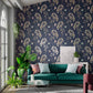 Amazilia Wallpaper - Indigo - Harlequin - HAMA111059