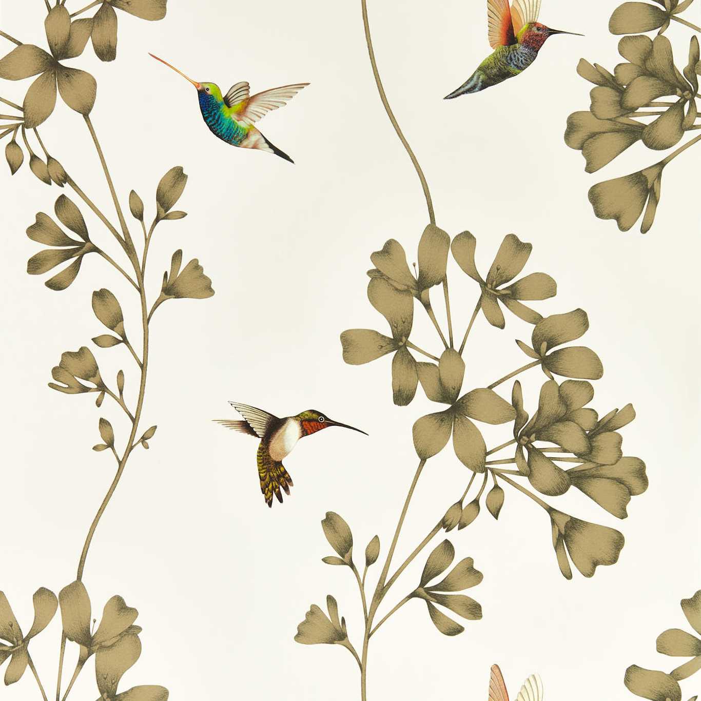 Amazilia Wallpaper - Stone/Gold - Harlequin - HTEW112607