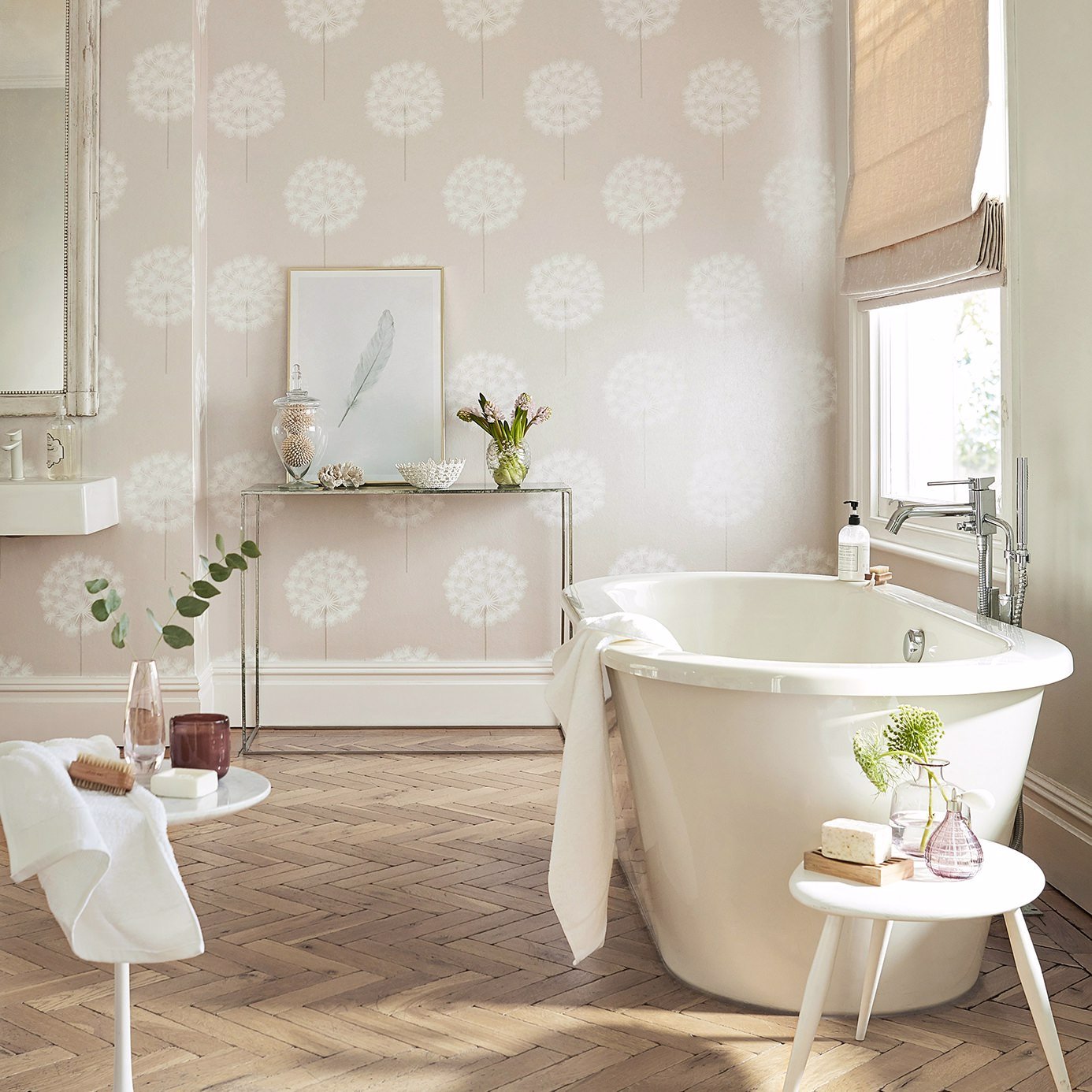 Amity Wallpaper - Rosegold/Pearl - Harlequin - HPUT111885