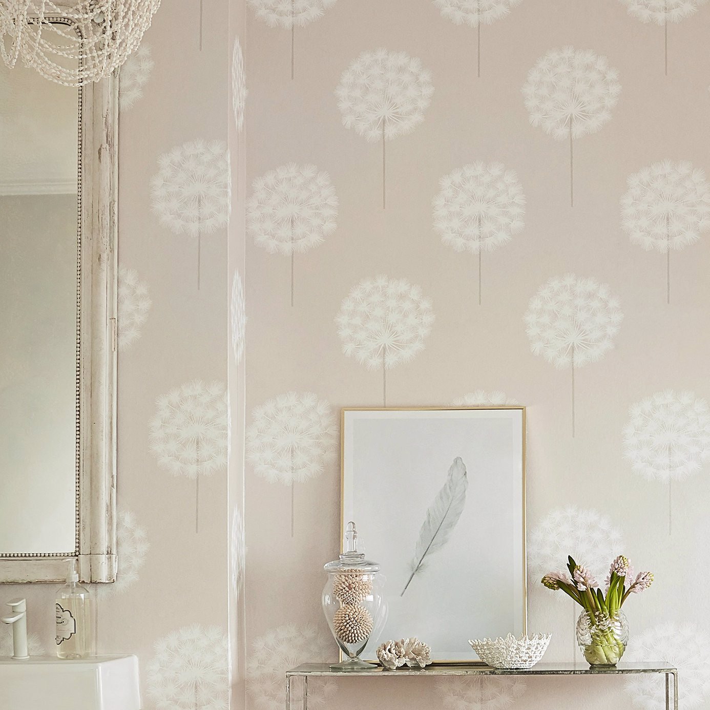 Amity Wallpaper - Rosegold/Pearl - Harlequin - HPUT111885