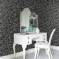 Amorina Wallpaper - Black & White - Boråstapeter - 1773 - Premier Wallcovering