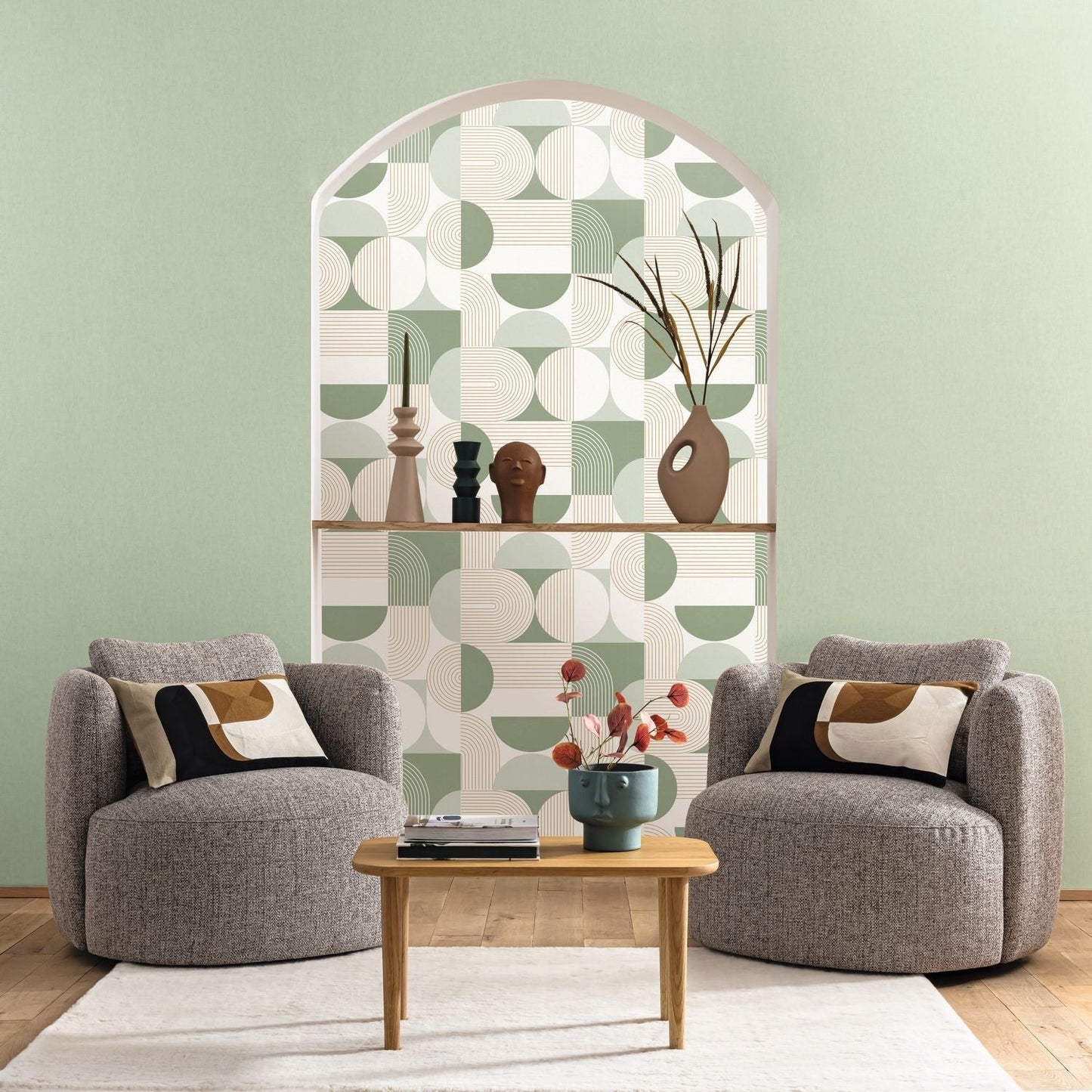 Amplitude Wallpaper - Vert D'eau - Caselio - 105500711