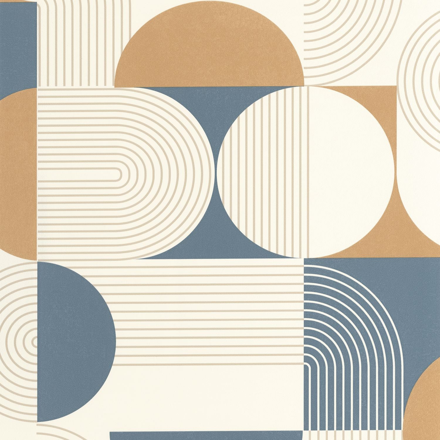 Amplitude Wallpaper - Bleu Camel - Caselio - 105500633