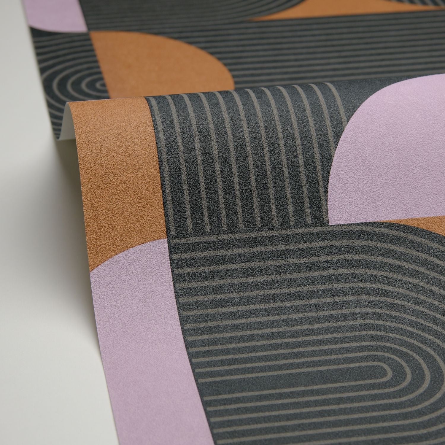 Amplitude Wallpaper - Orange Mauve - Caselio - 105509566