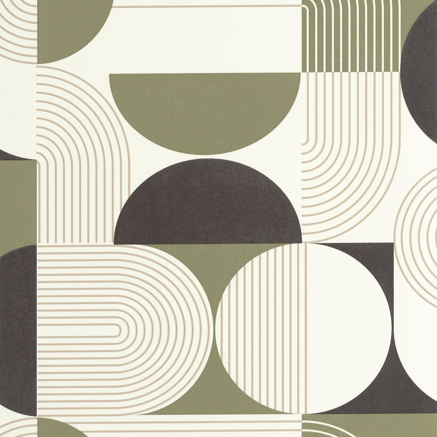 Amplitude Wallpaper - Vert Kaki - Caselio - 105500722