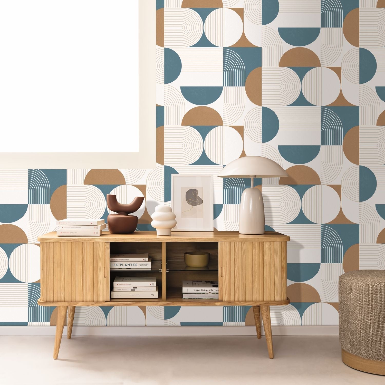 Amplitude Wallpaper - Bleu Camel - Caselio - 105500633