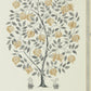 Anaar Tree Wallpaper - Charcoal/Gold - Sanderson - DCPW216791
