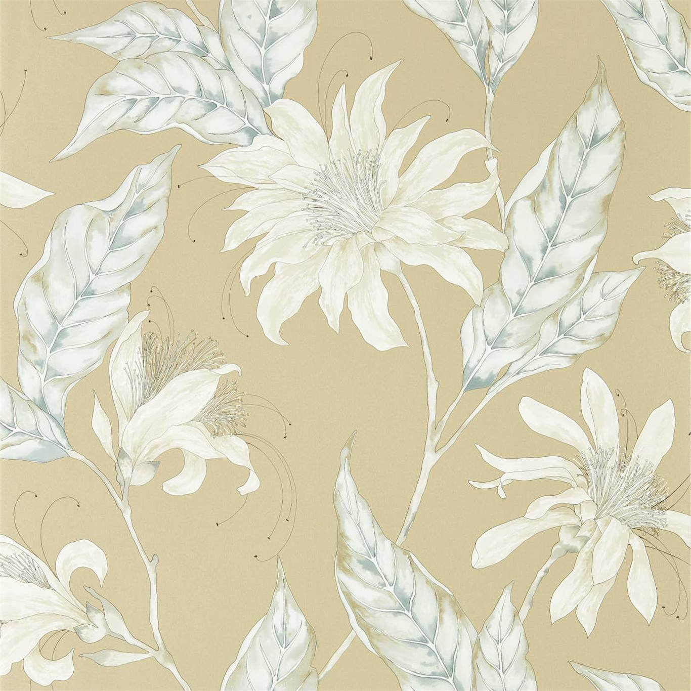 Ananda Wallpaper - Gold - HMIW112254 - Harlequin - Premier Wallcovering