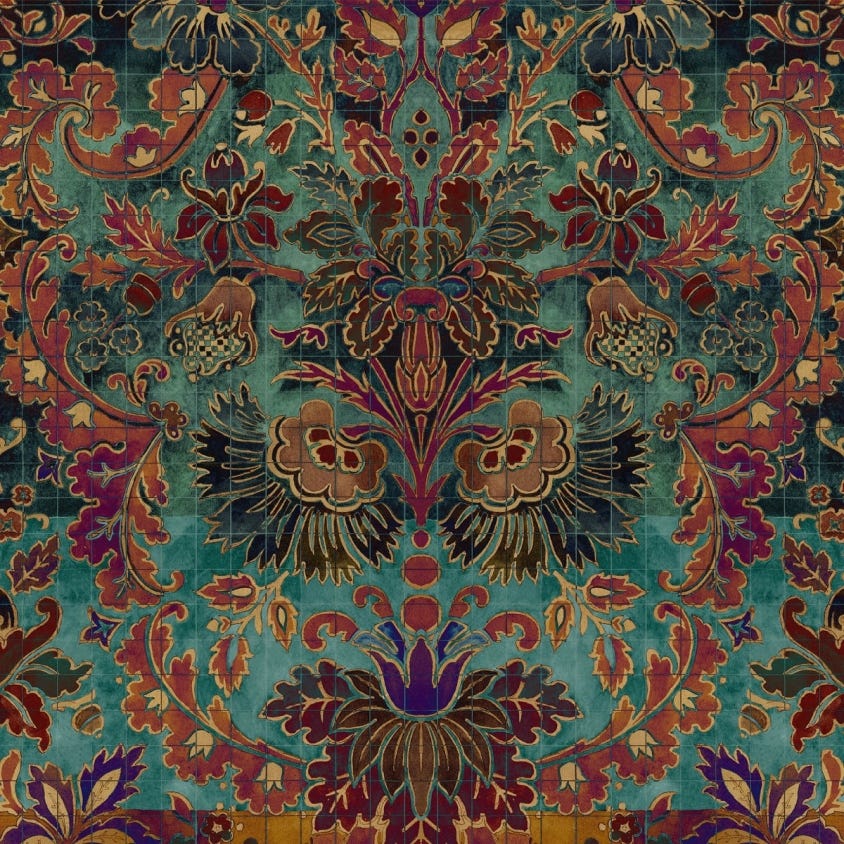 Andastra Wallpaper - Amazonite - House of Hackney - 1-WA-AND-DI-AMA-XXX