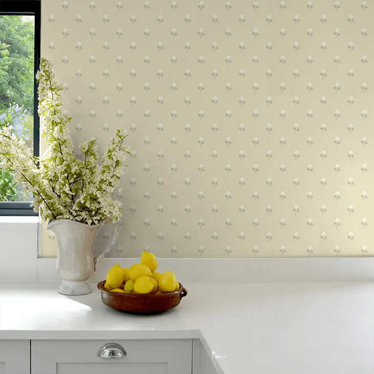 Anemone Wallpaper - Ochre - Boråstapeter - 6972 - Premier Wallcovering