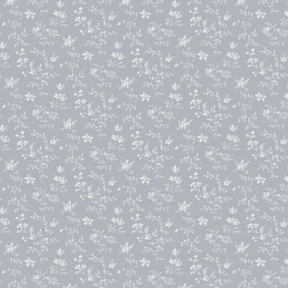 Angsblomma Wallpaper - Dove Blue - Boråstapeter - 3272 - Premier Wallcovering