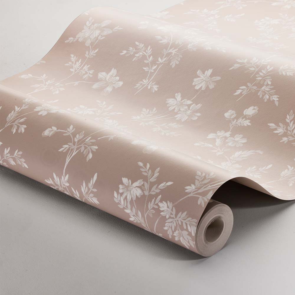Angsblomma Wallpaper - Powder Pink - Boråstapeter - 3275 - Premier Wallcovering
