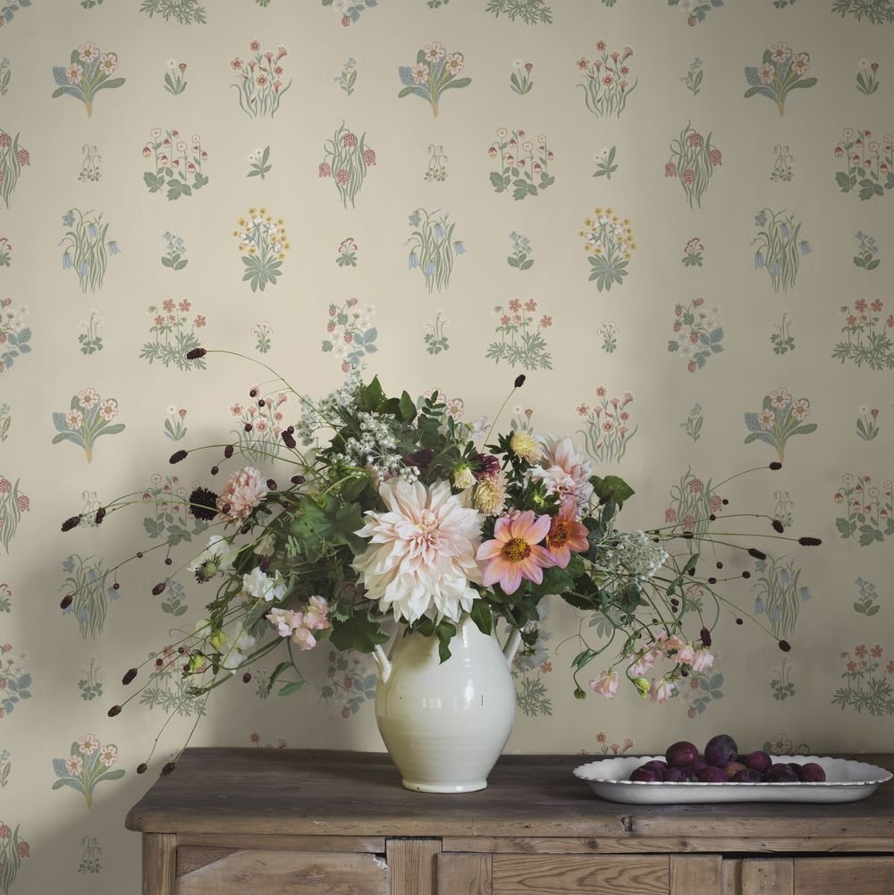 Angsflora Wallpaper - Sage - Boråstapeter - 6950 - Premier Wallcovering