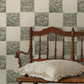 Animal Check Wallpaper - Chaingate Green - Edge Sand - Josephine Munsey - ANI-003-014 - Premier Wallcovering