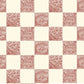 Animal Check Wallpaper - Red Topping - Clarke White - Josephine Munsey - ANI-013-017 - Premier Wallcovering