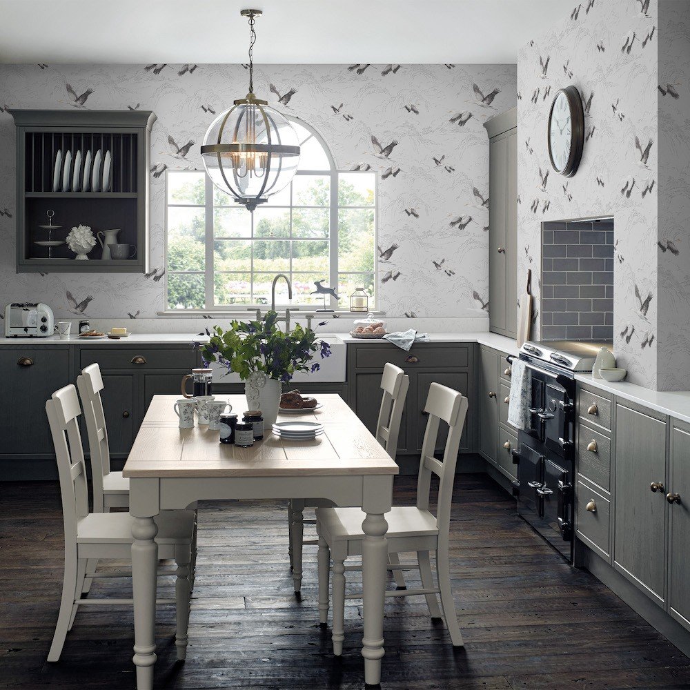 Animalia Wallpaper - Silver - Laura Ashley - 113394 - Premier Wallcovering