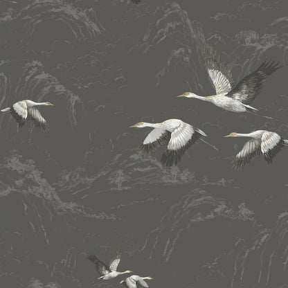 Animalia Wallpaper - Dark Steel - Laura Ashley - 113393 - Premier Wallcovering