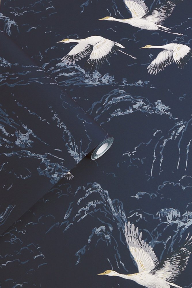 Animalia Wallpaper - Midnight - Laura Ashley - 114894 - Premier Wallcovering