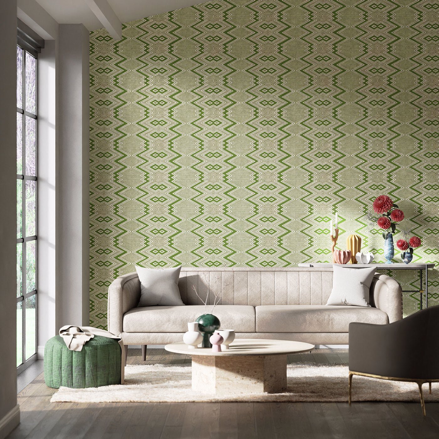 Ankara Wallpaper - Meadow/Awakening - HQN2112849 - Harlequin - Premier Wallcovering
