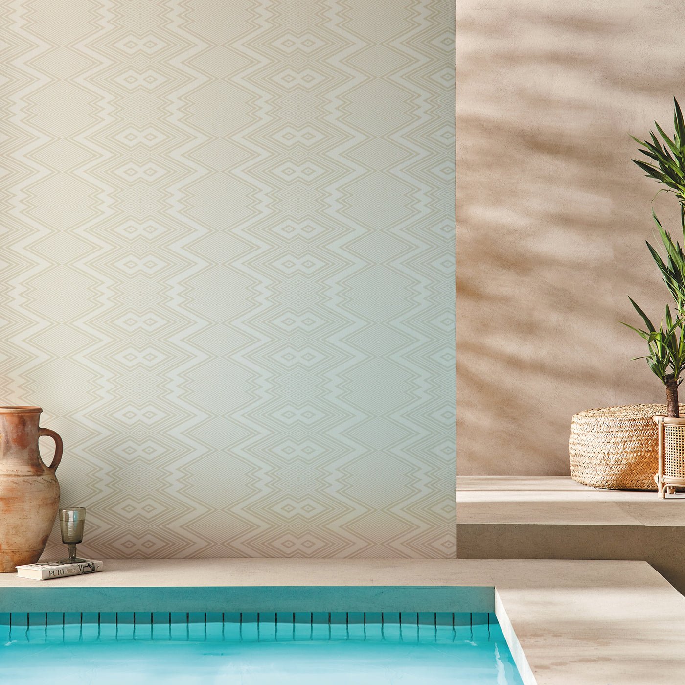 Ankara Wallpaper - Sail Cloth/ Diffused Light - Harlequin - HQN2112847