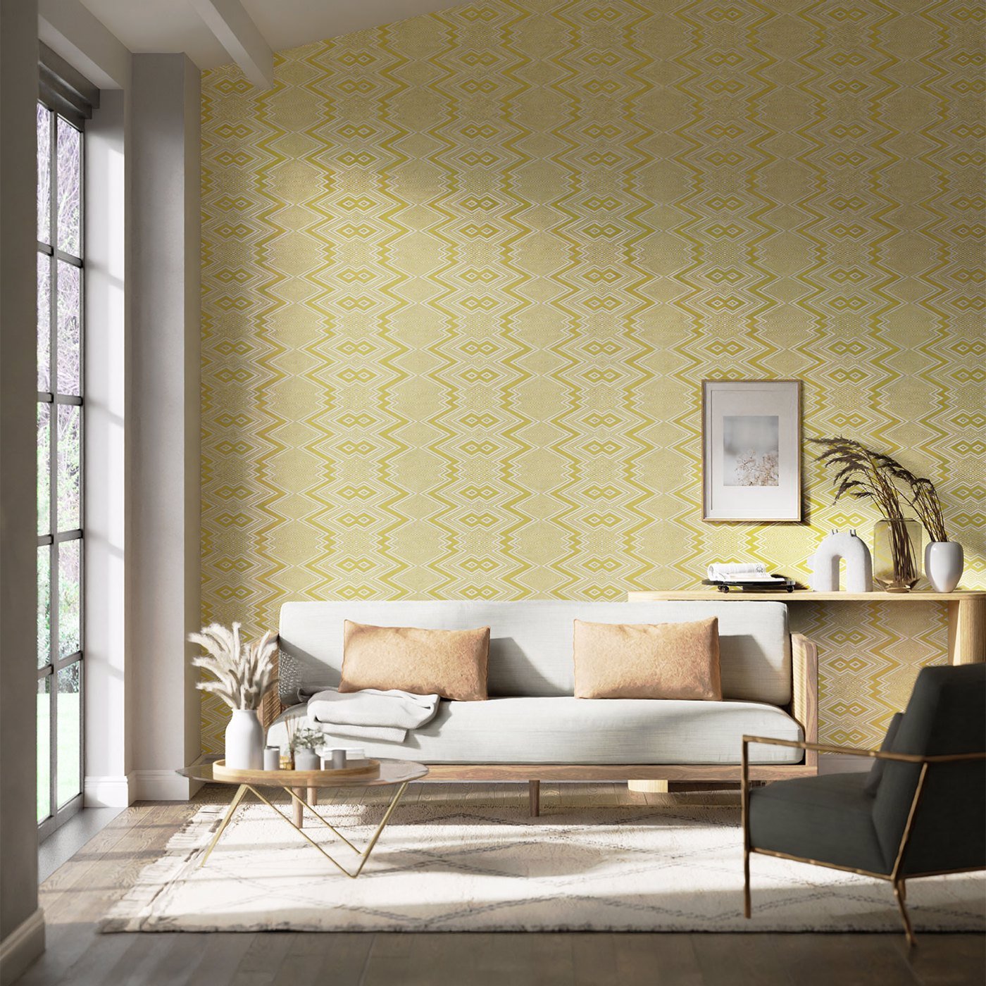 Ankara Wallpaper - Sunflower/Awakening - Harlequin - HQN2112850
