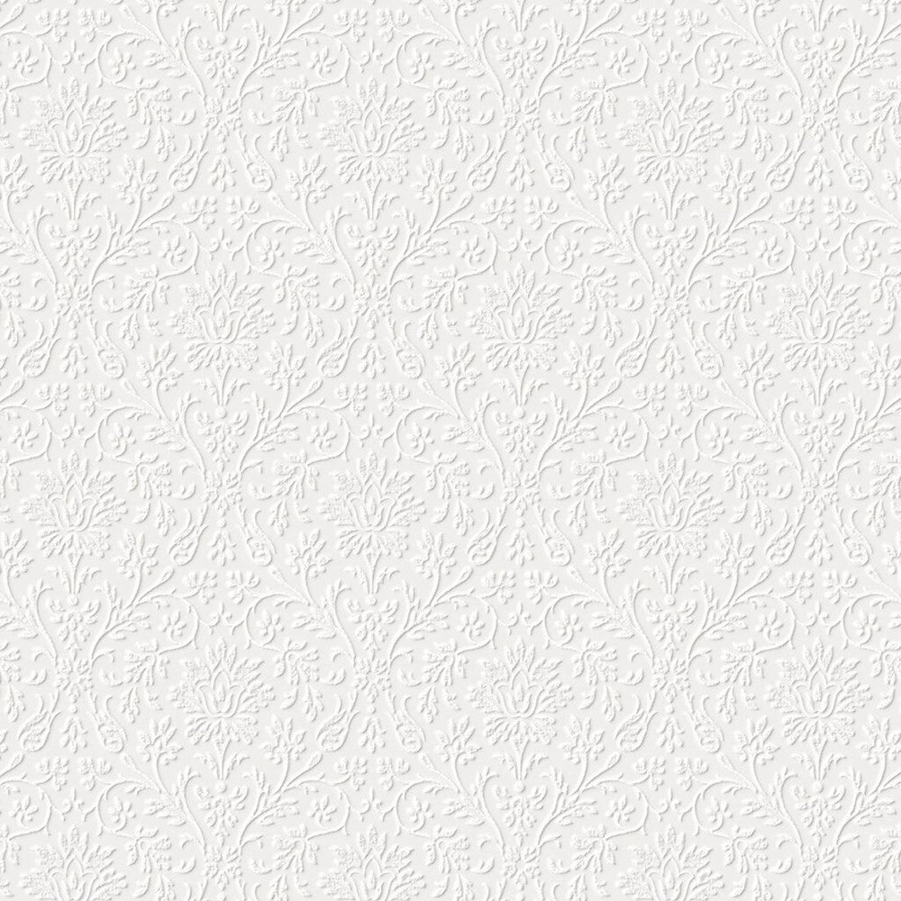 Annecy Paintable Wallpaper - White - Laura Ashley - 113418 - Premier Wallcovering
