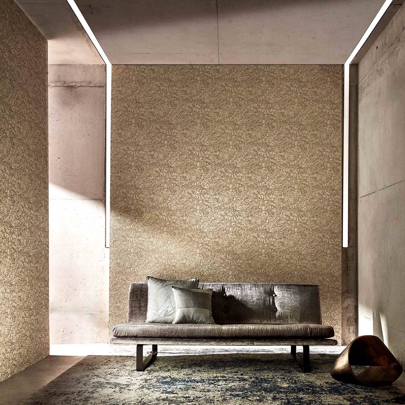Anthology Ammonite Wallpaper - Pumice - Harlequin - EANW112560