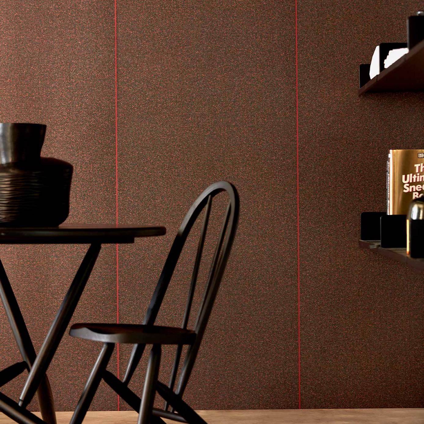 Anthology Beaded Brutalist Stripe Wallpaper - Slate - Harlequin - EANW112571