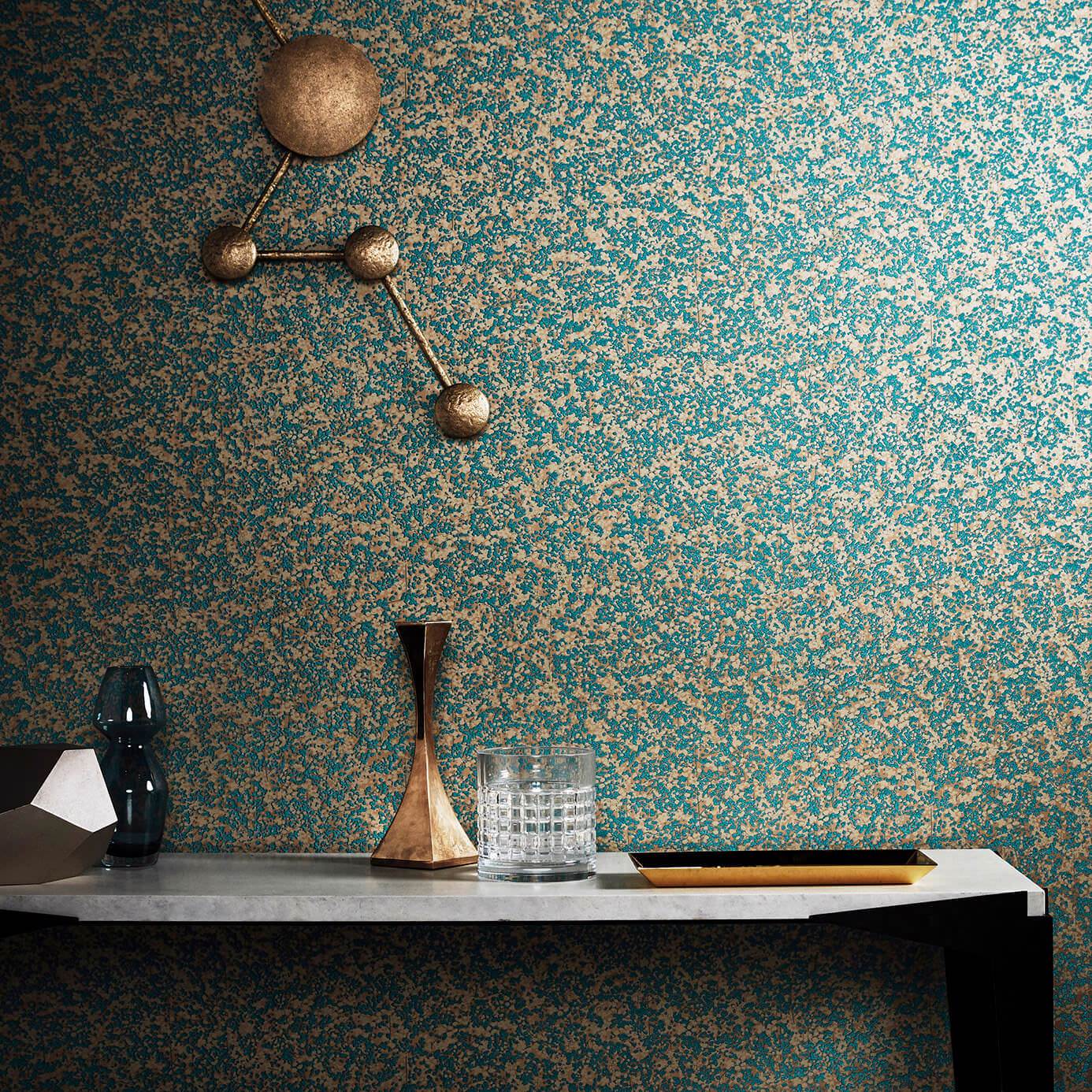 Anthology Coral Wallpaper - Amethyst/Gilver - Harlequin - EANV111870