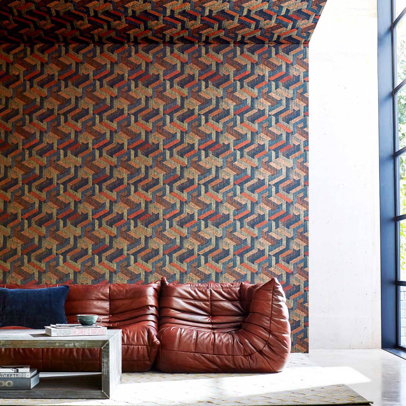 Anthology Escheresque Wallpaper - Charcoal/Natural - Harlequin - EANW112582