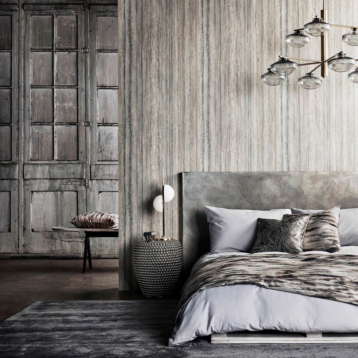 Anthology Plica Wallpaper - Ochre/Cream - Harlequin - EANV111840