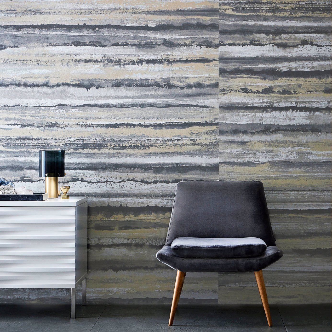 Anthology Therassia Wallpaper - Botswana Agate - Harlequin - EDEF111594
