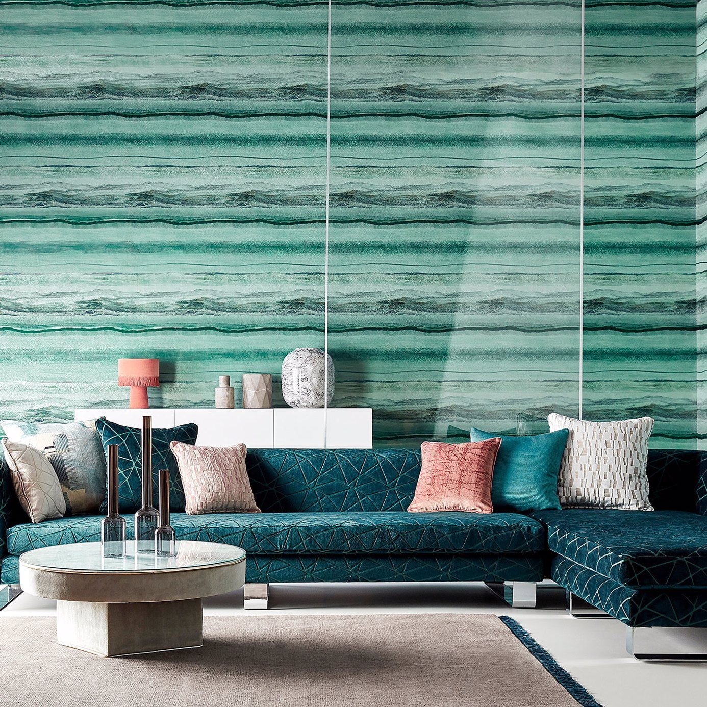 Anthology Vitruvius Wallpaper - Copper / Ruby - Harlequin - EVIW112062