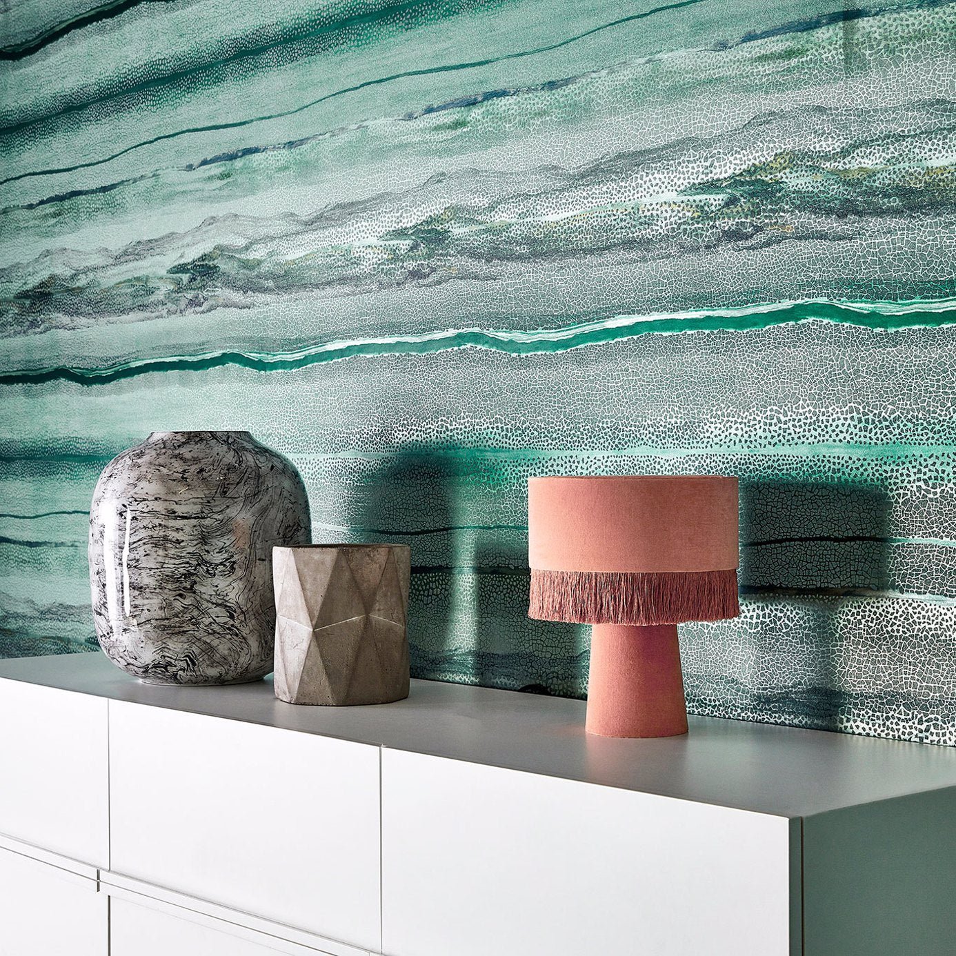 Anthology Vitruvius Wallpaper - Copper / Ruby - Harlequin - EVIW112062