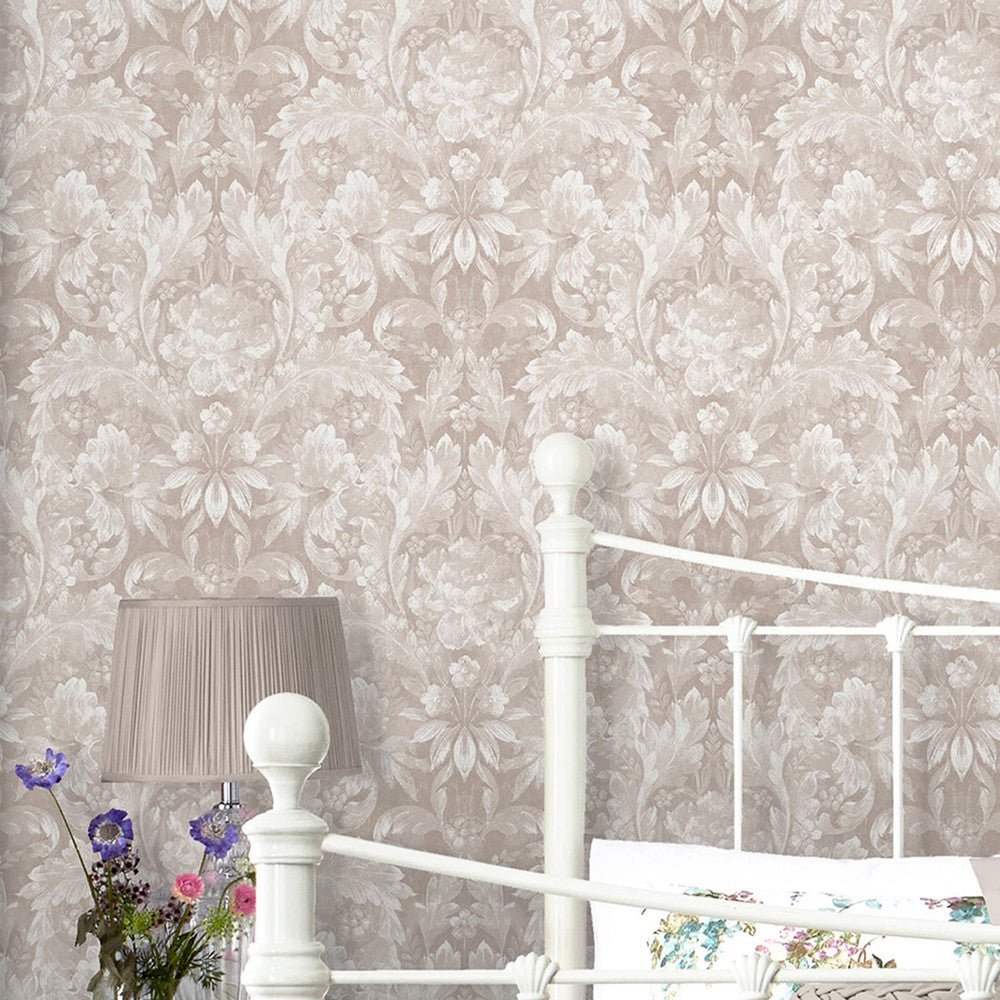 Apolline Wallpaper - Dove Grey - Laura Ashley - 119843 - Premier Wallcovering