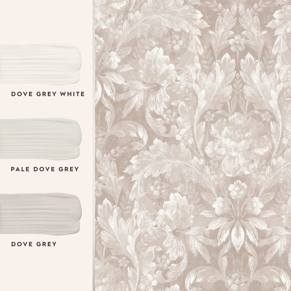 Apolline Wallpaper - Dove Grey - Laura Ashley - 119843 - Premier Wallcovering