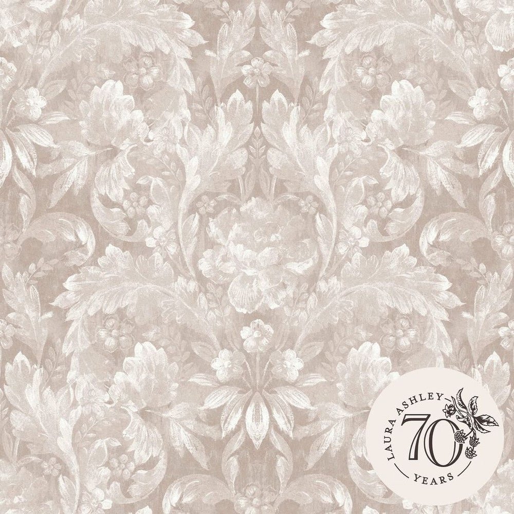 Apolline Wallpaper - Dove Grey - Laura Ashley - 119843 - Premier Wallcovering