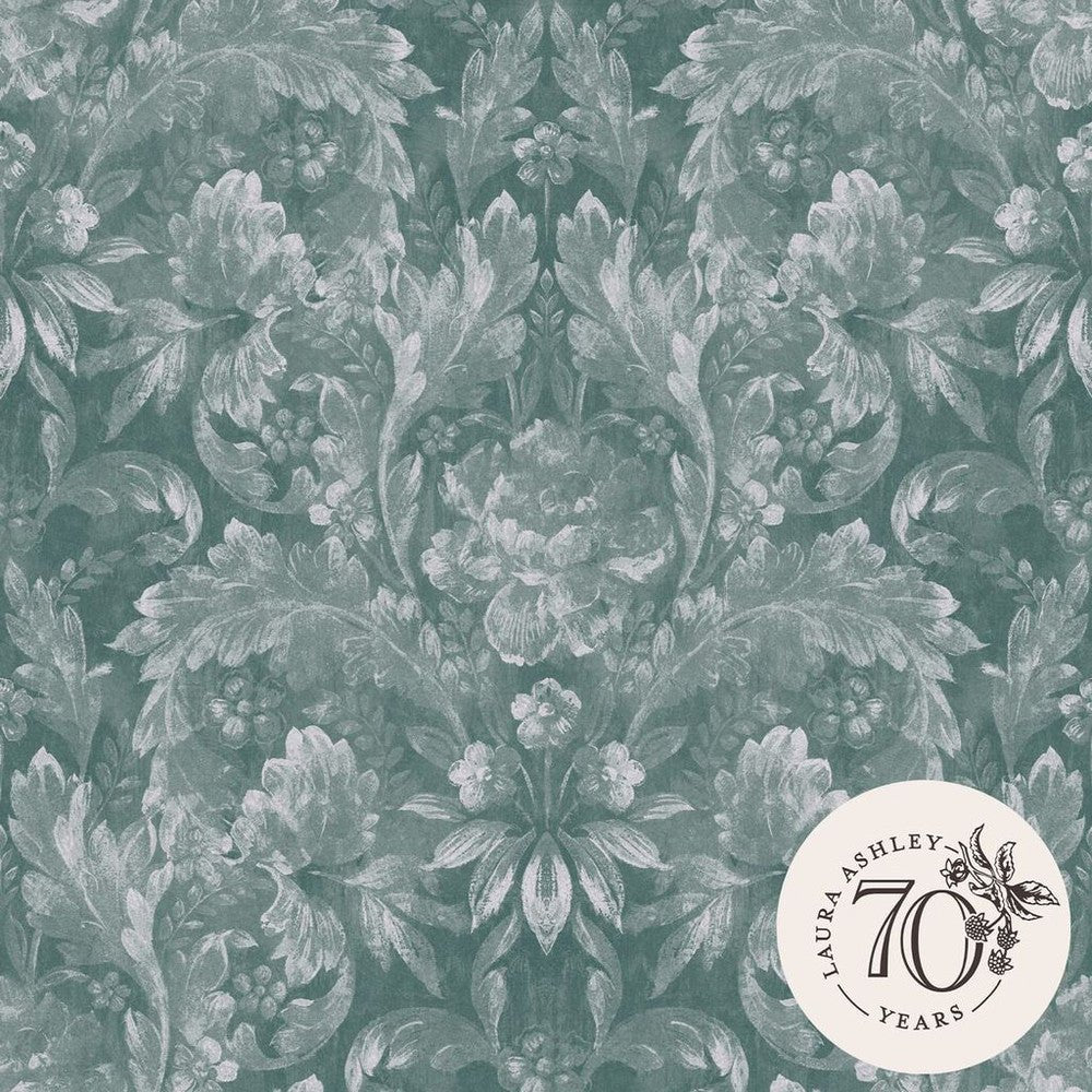 Apolline Wallpaper - Jade Green - Laura Ashley - 119842 - Premier Wallcovering