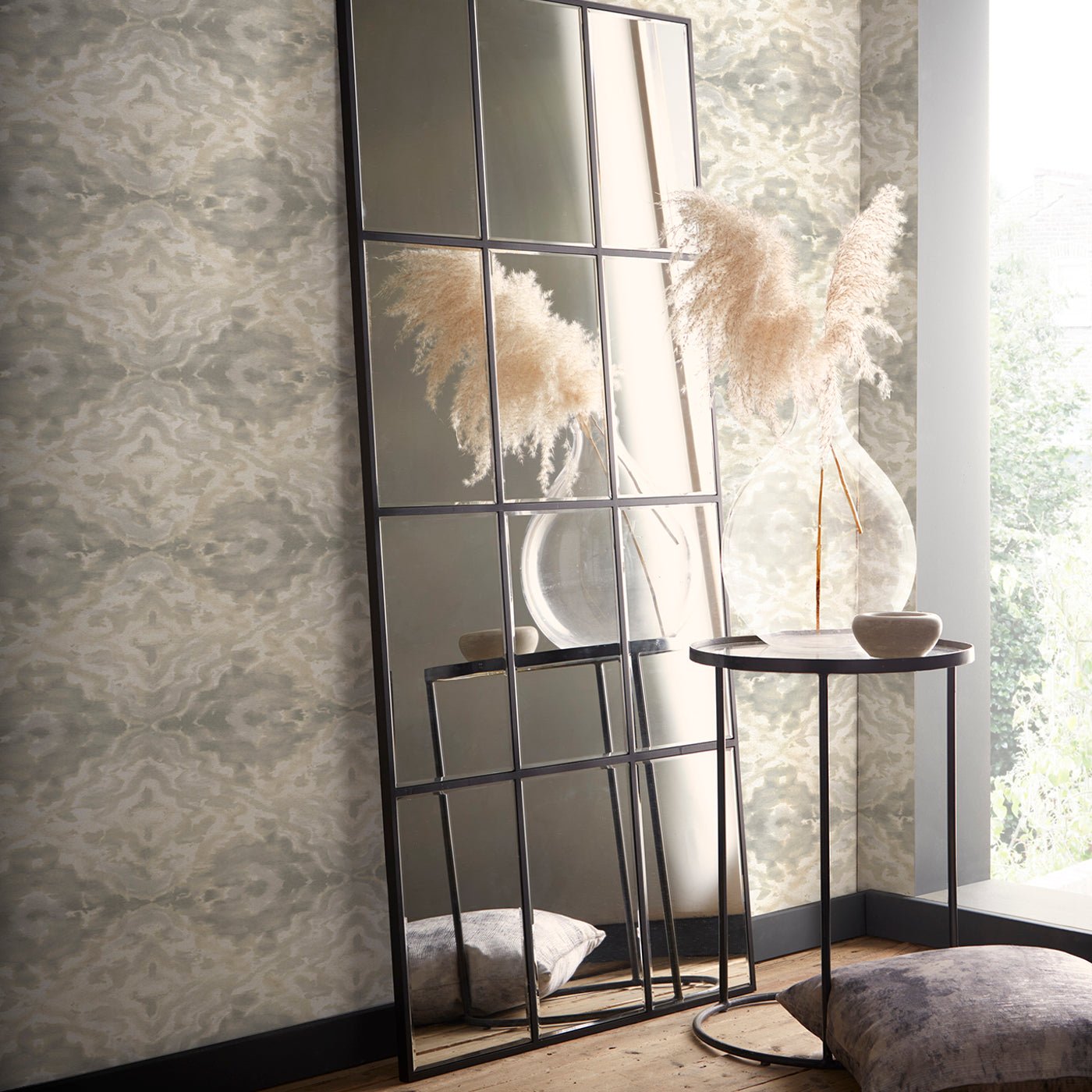 Aqueous Wallpaper - Natural - Clarke & Clarke - W0147/03 - Premier Wallcovering