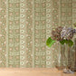 Arber Stripe Wallpaper - Pink and Olive - Josephine Munsey - JMW-104801 - Premier Wallcovering