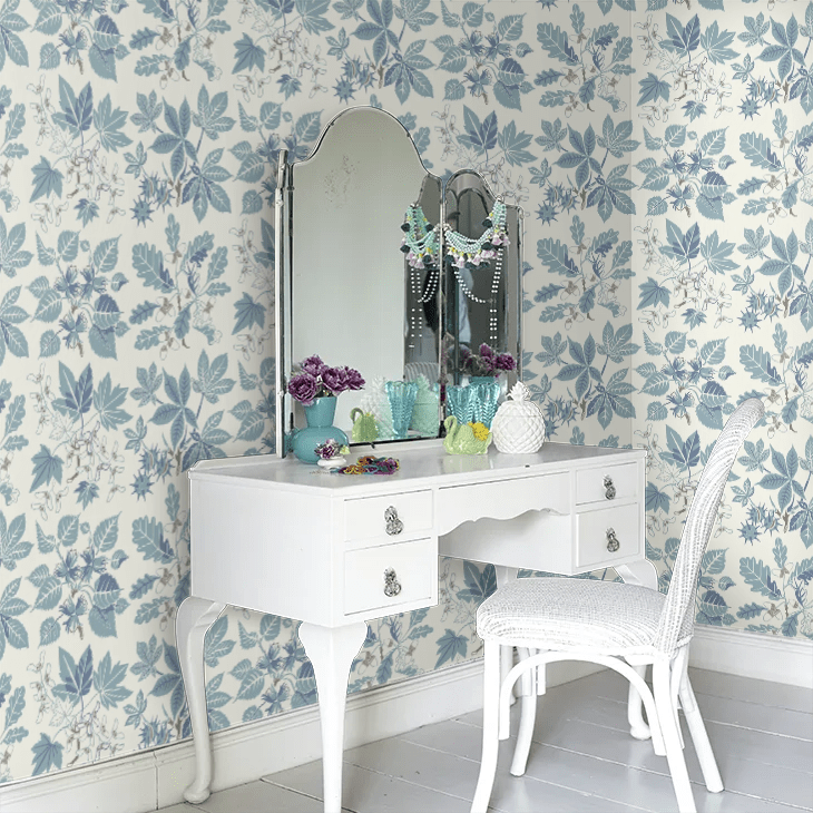 Arboretum Wallpaper - Blue - Boråstapeter - 5834 - Premier Wallcovering
