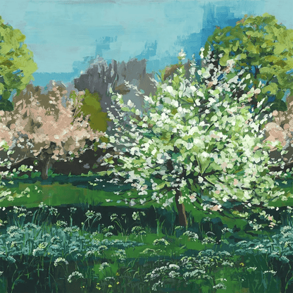Arbre De Printemps Wallpaper - Celadon - PDG1180/01 - Designers Guild