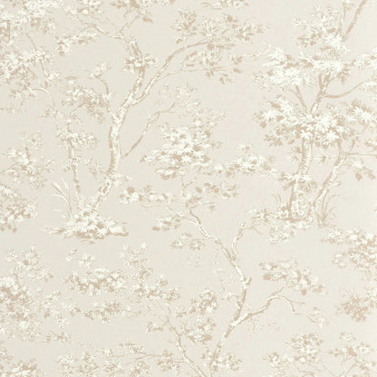 Arbre Les Belles Toiles De Jouy Wallpaper - Beige - Casadeco - 81521101 - Premier Wallcovering