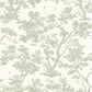 Arbre Les Belles Toiles De Jouy Wallpaper - Vert Amande - Casadeco - 81527227 - Premier Wallcovering
