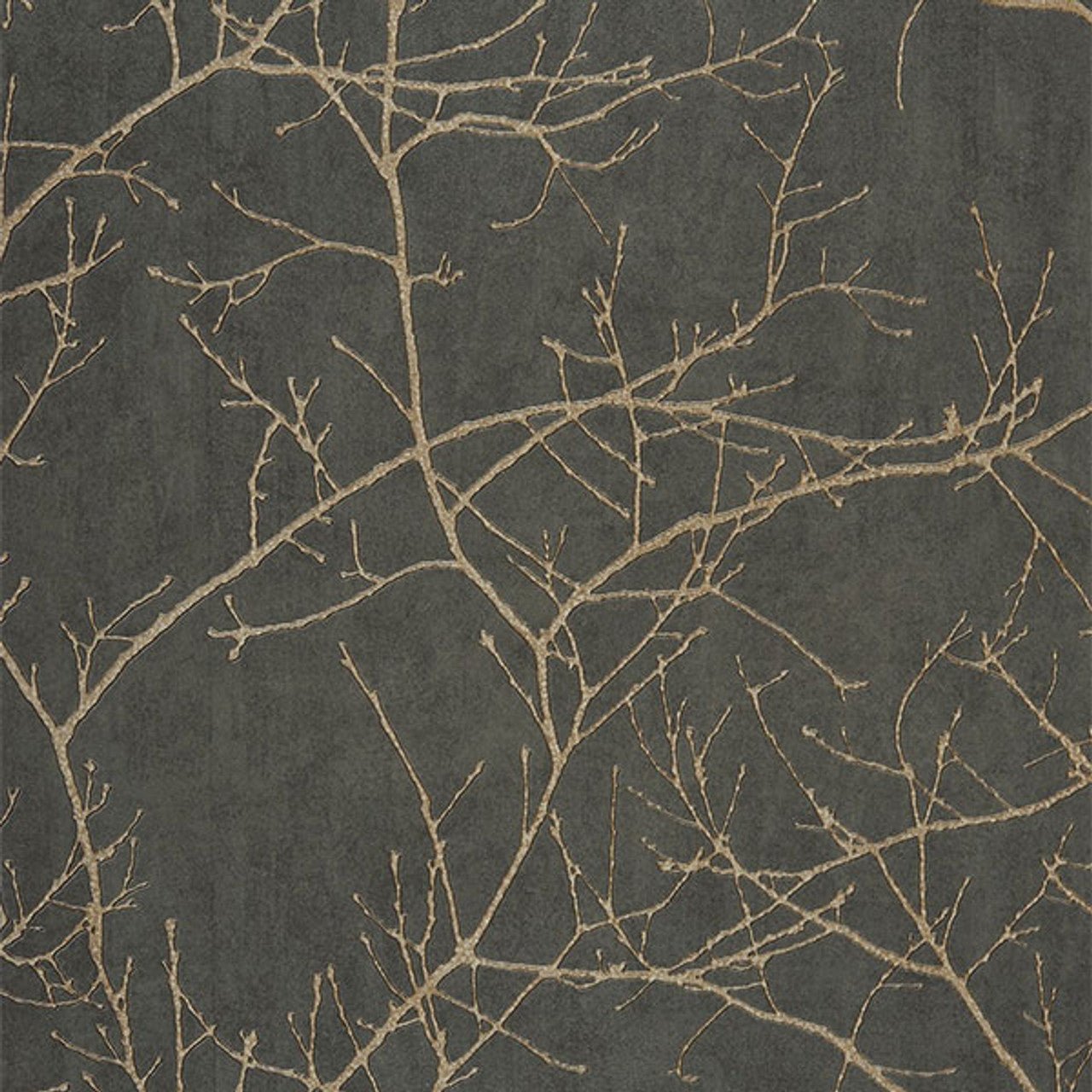 Arbre Riverside Wallpaper - Dark Brown - Casadeco - 16963511 - Premier Wallcovering